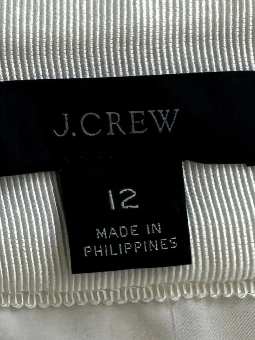 J. Crew 100% Wool Pleated Mini Skirt Ivory 12 Academia Preppy Classic Office NWT